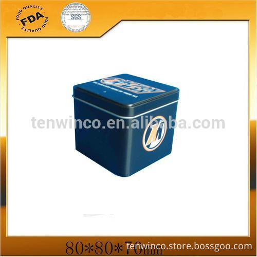 Square Printed Cracker Boxes/Printed Coffee Metal Boxes